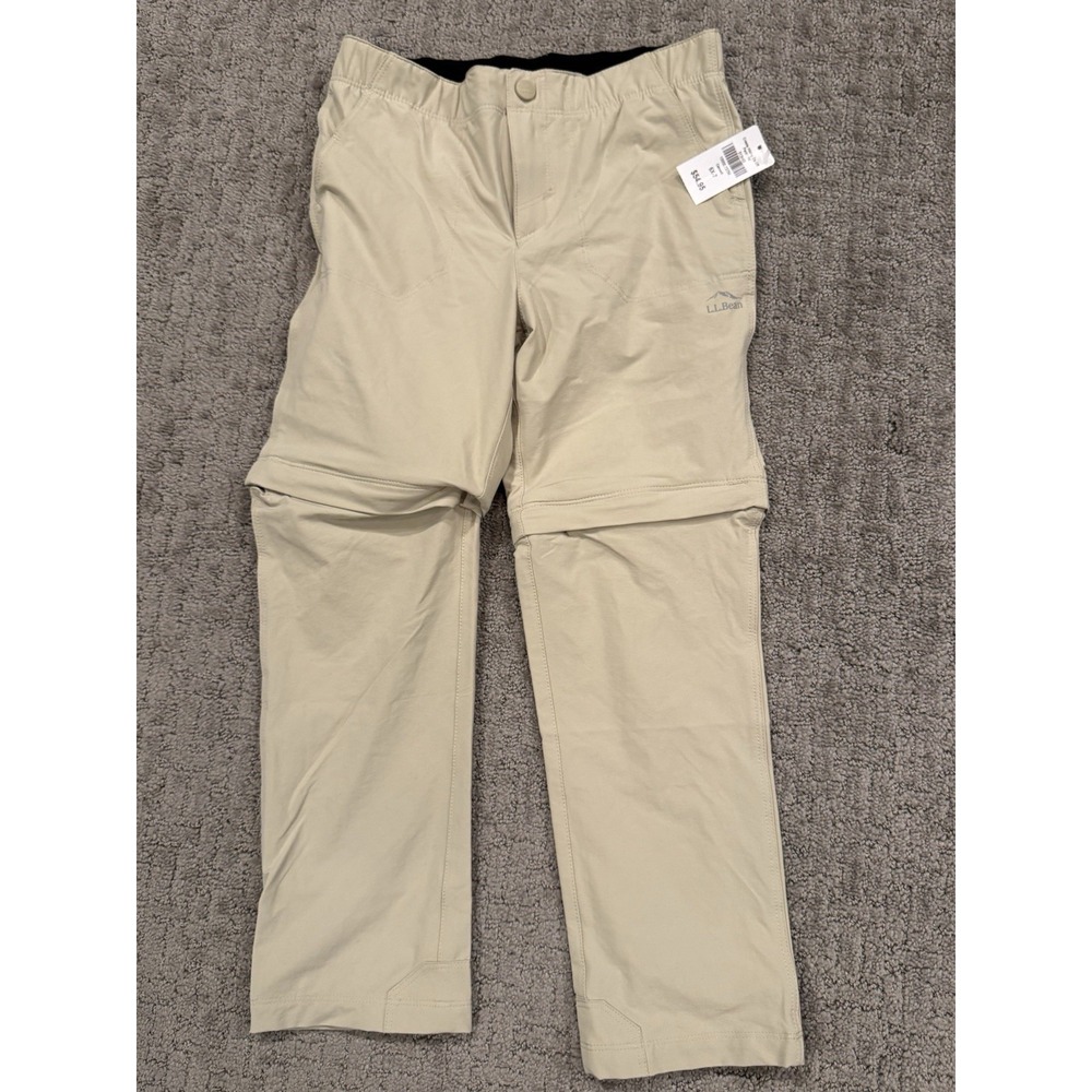 Ll Bean Kids 6/ 7 Convertable Tan Pants (T1)